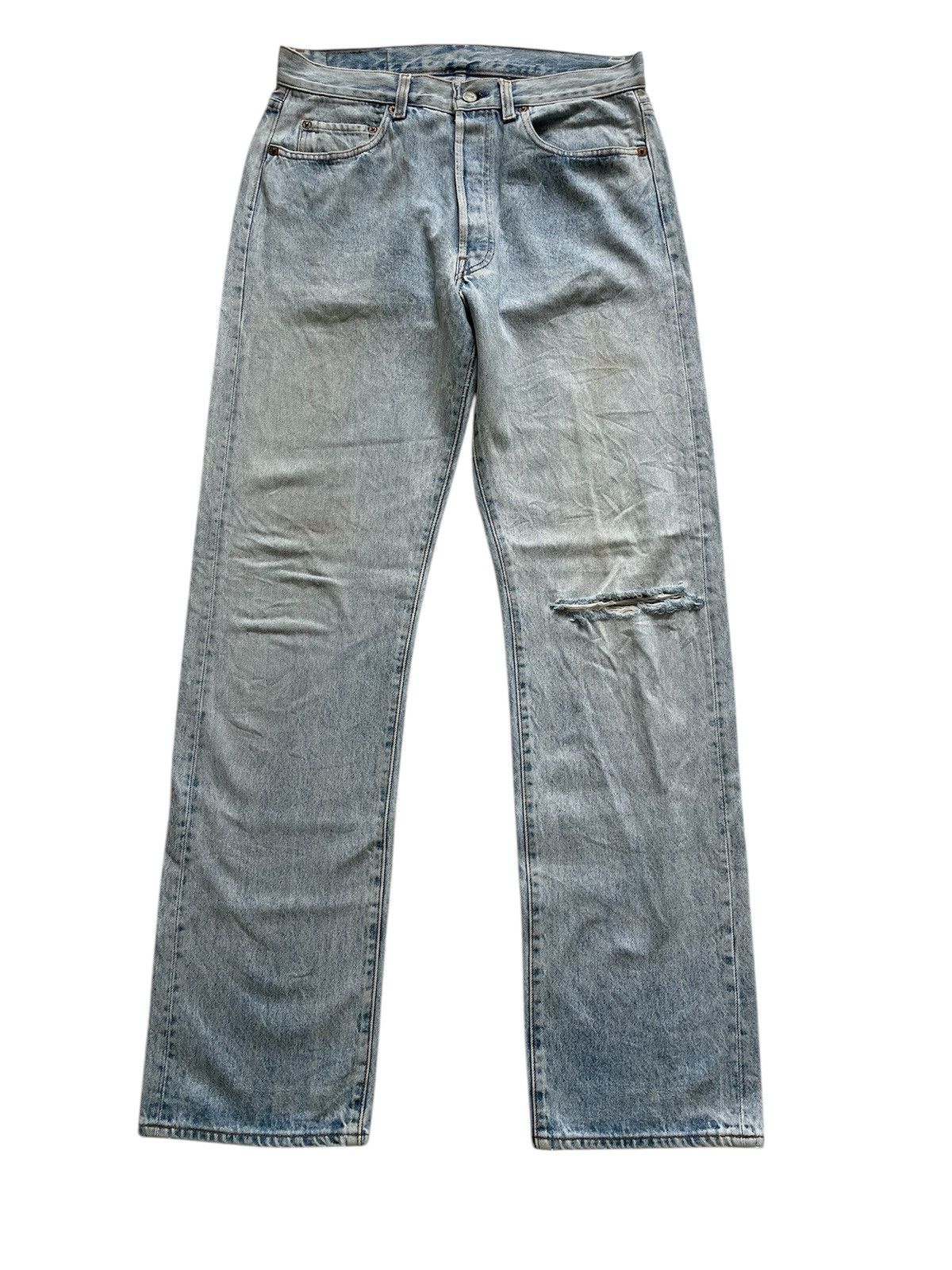 Levi's × Vintage Vintage 80s Levis 501 Light Blue Washed Jeans 32x33 Size US 32 / EU 48 - 1 Thumbnail