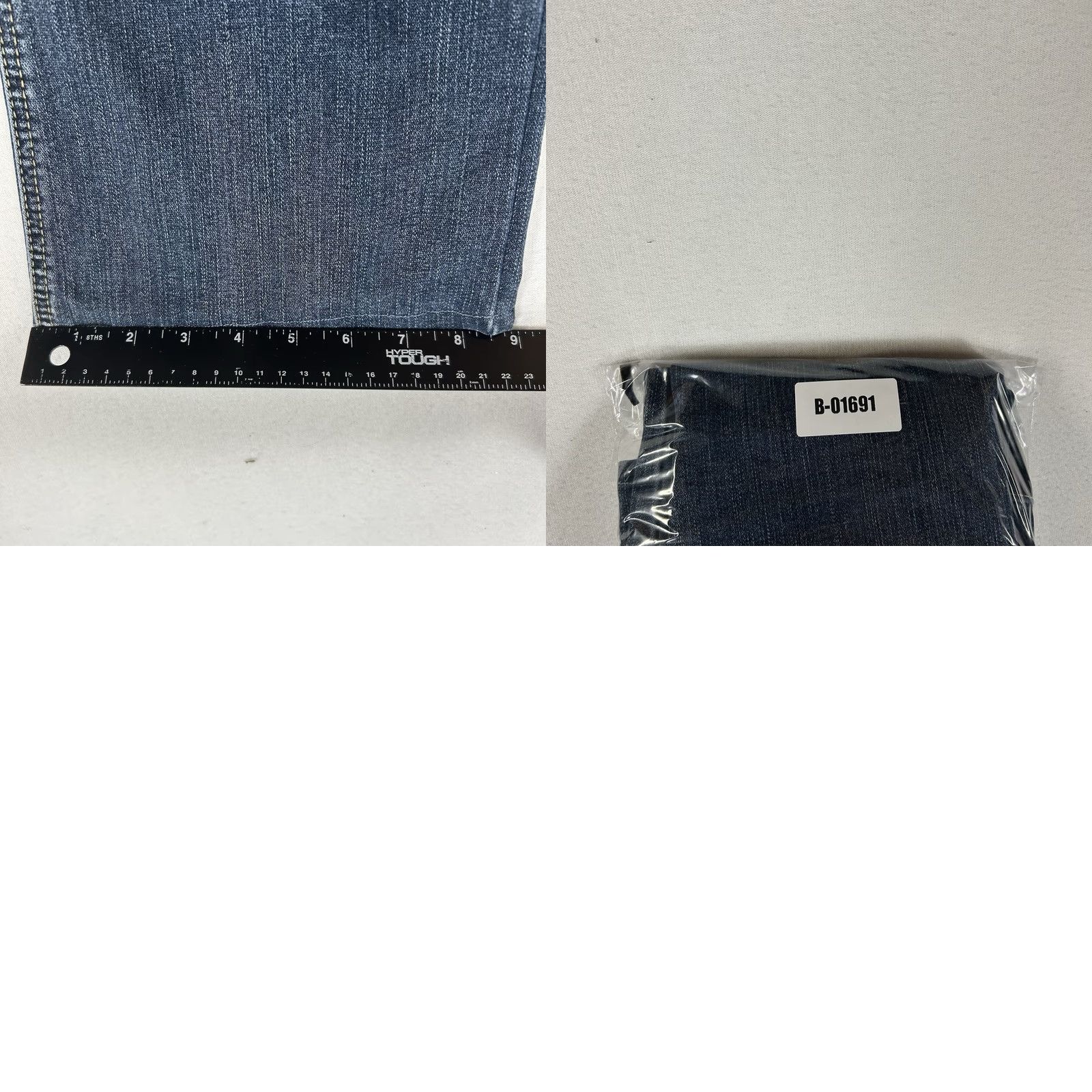 Vintage Silver Aiko Bootcut Jeans Womens 32 Blue Low Rise Embroidered Thick Stitch Hemmed Jeans Size 24" / US 00 / IT 34 - 10 Thumbnail