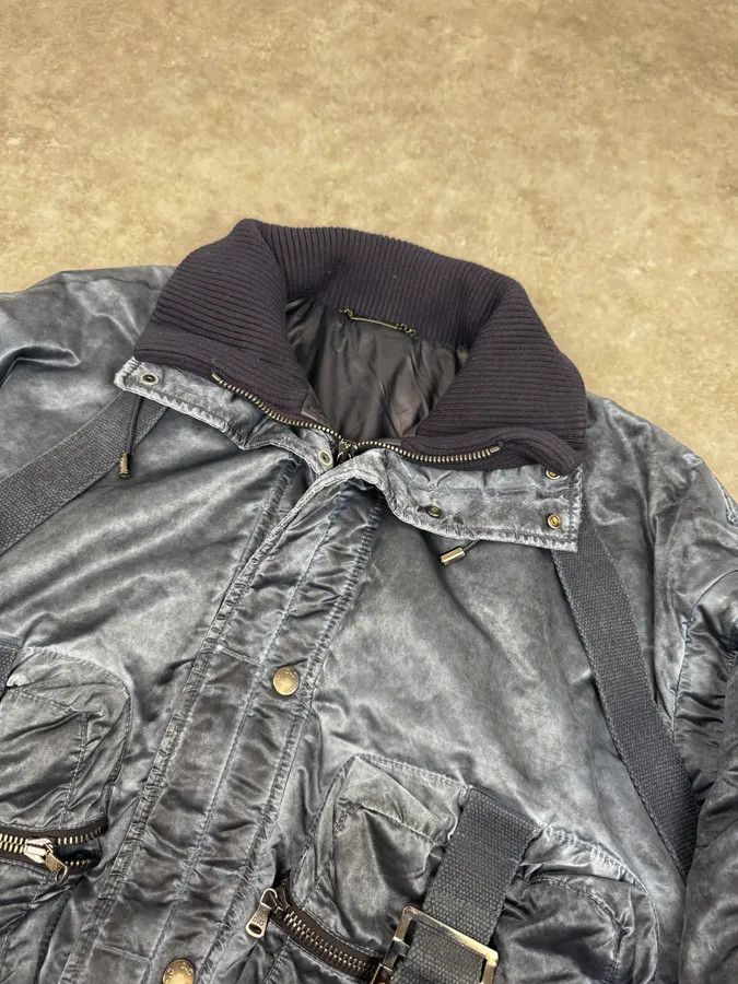 Dolce & Gabbana AW2003 Dolce & Gabbana Blue Aviator Bondage Jacket Size US XXL / EU 58 / 5 - 8 Thumbnail