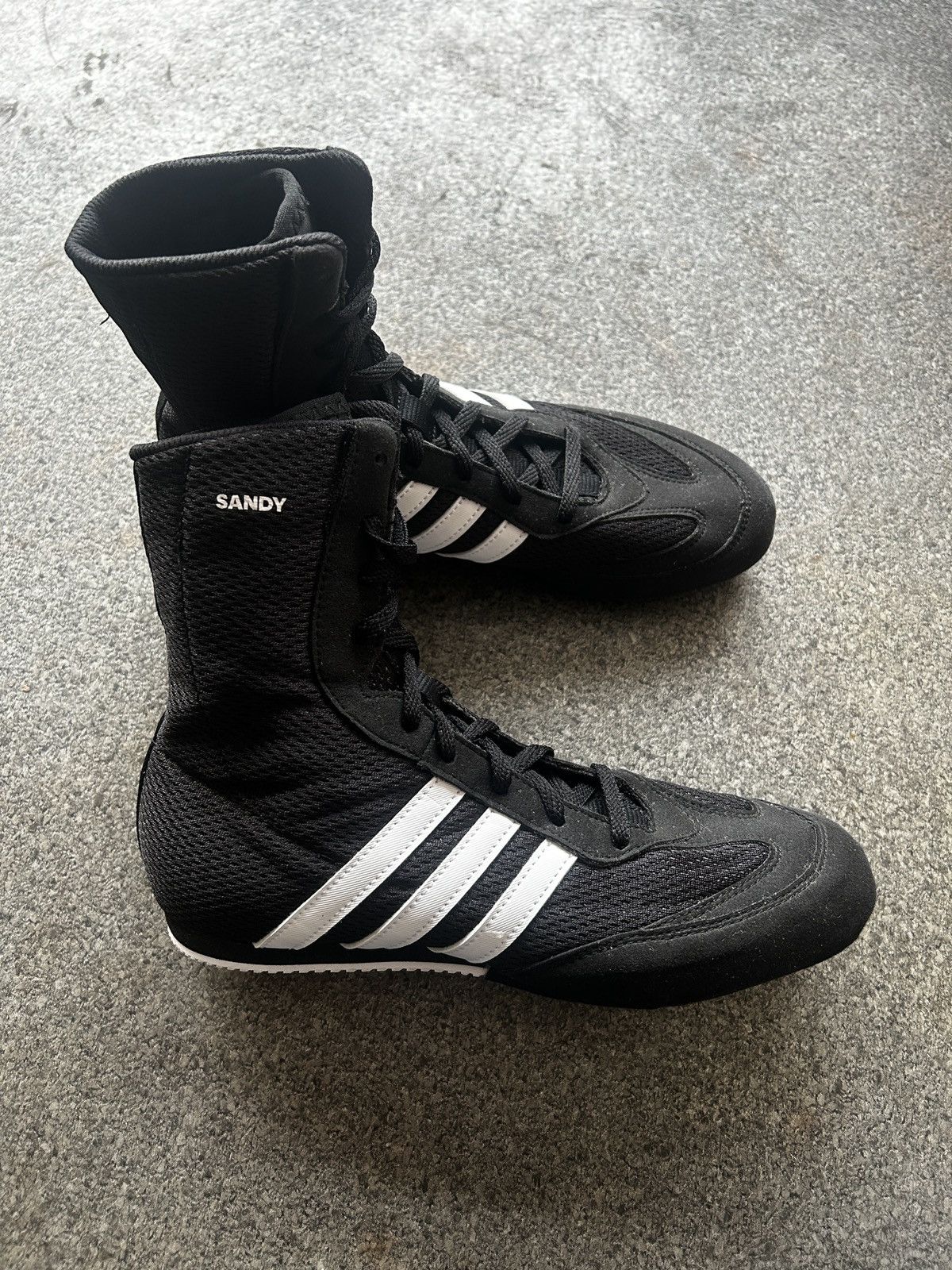 Adidas × Vintage Vintage Adidas High Top Sneakers Boxing Wrestling Size US 7 / IT 37 - 7 Thumbnail