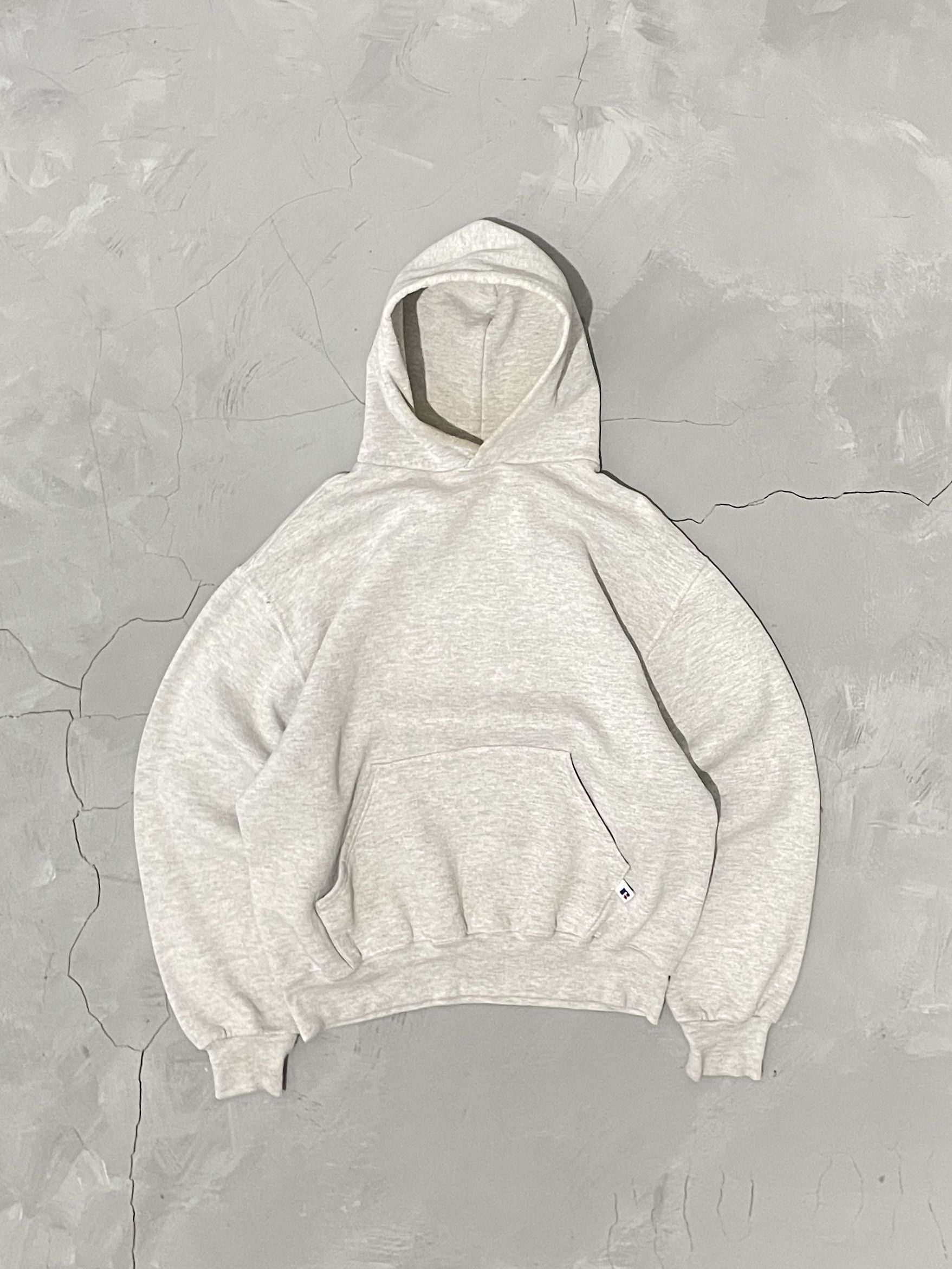 Russell Athletic Vintage 90s Ash Grey Hoodie Size US M / EU 48-50 / 2 - 1 Thumbnail