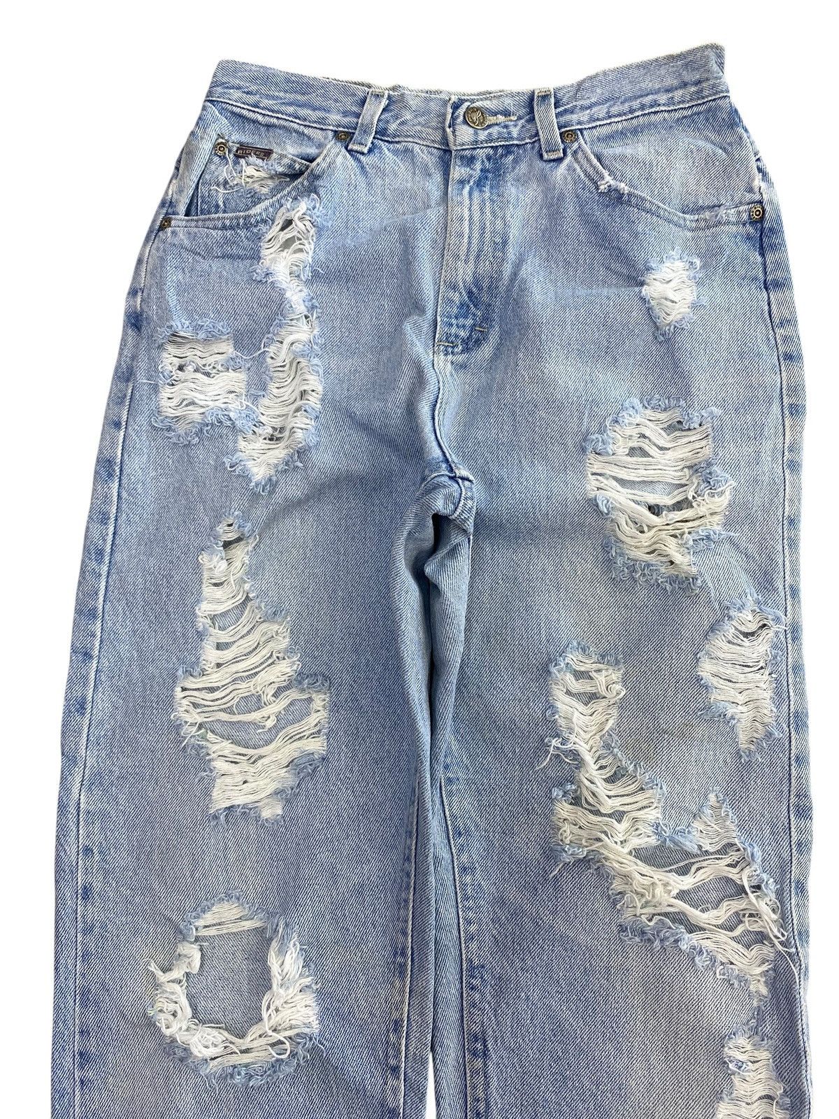 Other Denim Riders Acid Blue Wash Style Distressed Jeans Size US 28 / EU 44 - 2 Thumbnail