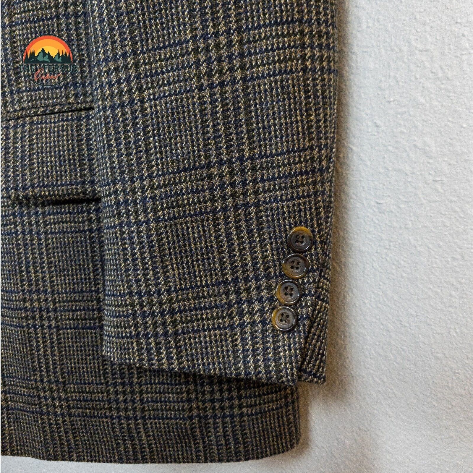 Oscar De La Renta Oscar De La Renta Heritage Wool Blazer Sport Coat Sz 42R Size 42R - 9 Thumbnail