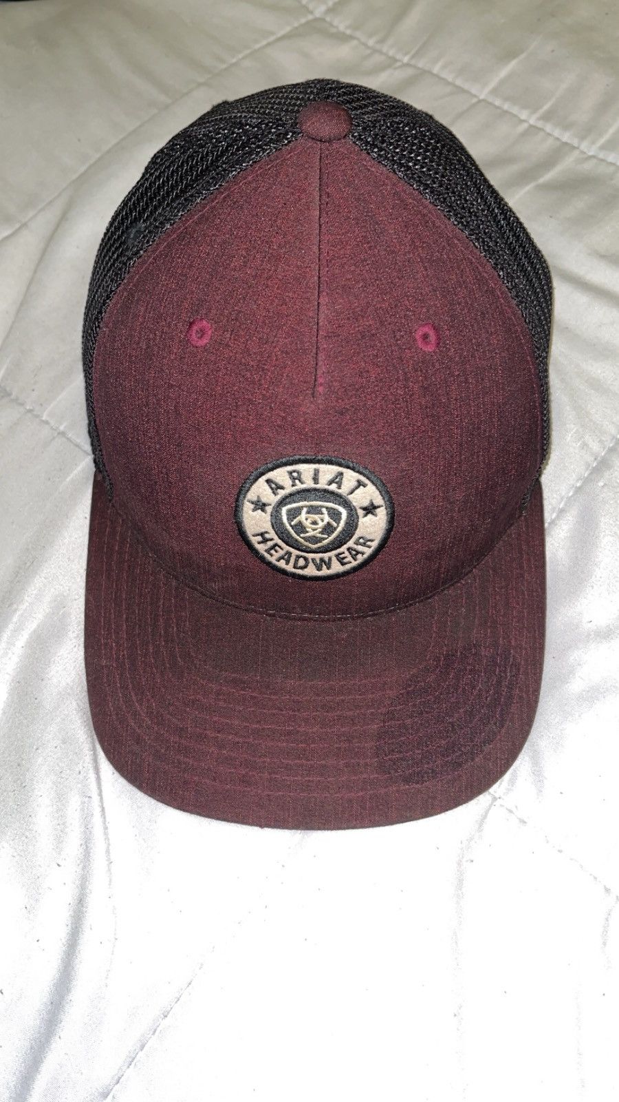 Ariat Ariat Burgundy Snapback Trucker Hat Size ONE SIZE - 1 Thumbnail