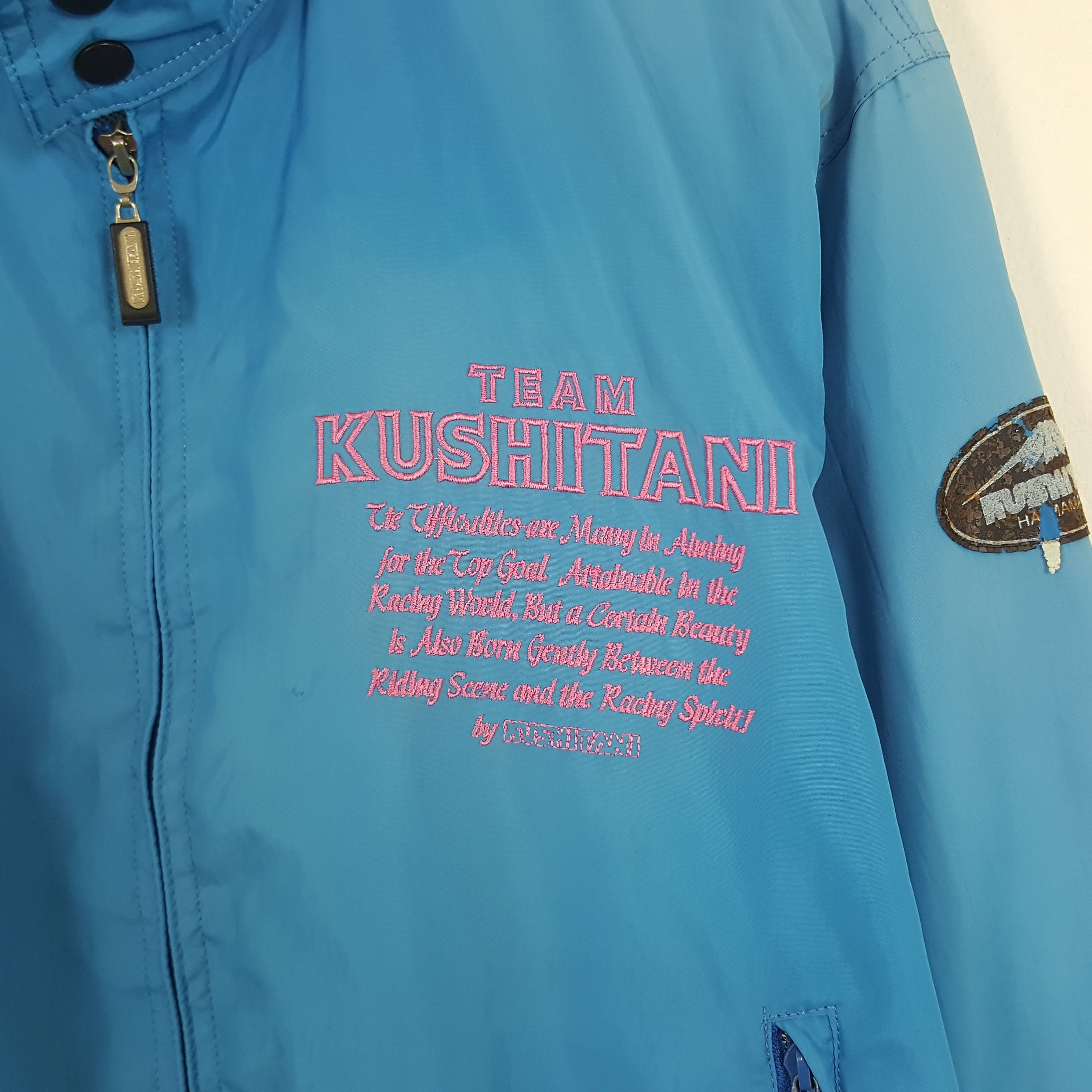 Vintage Vintage Kushitani Kawasaki USA Windbreaker Jacket Size US L / EU 52-54 / 3 - 2 Thumbnail