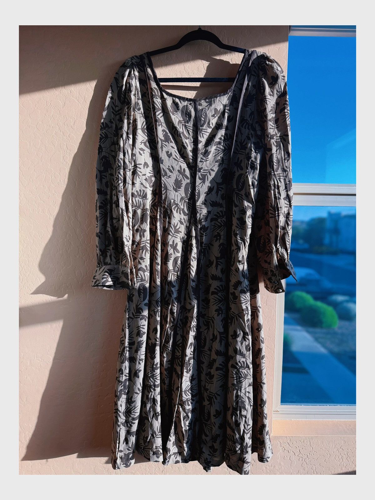 Other Vintage-Inspired Earth-Tone Button Front – Unique Leaf Print Size XL / US 12-14 / IT 48-50 - 7 Thumbnail