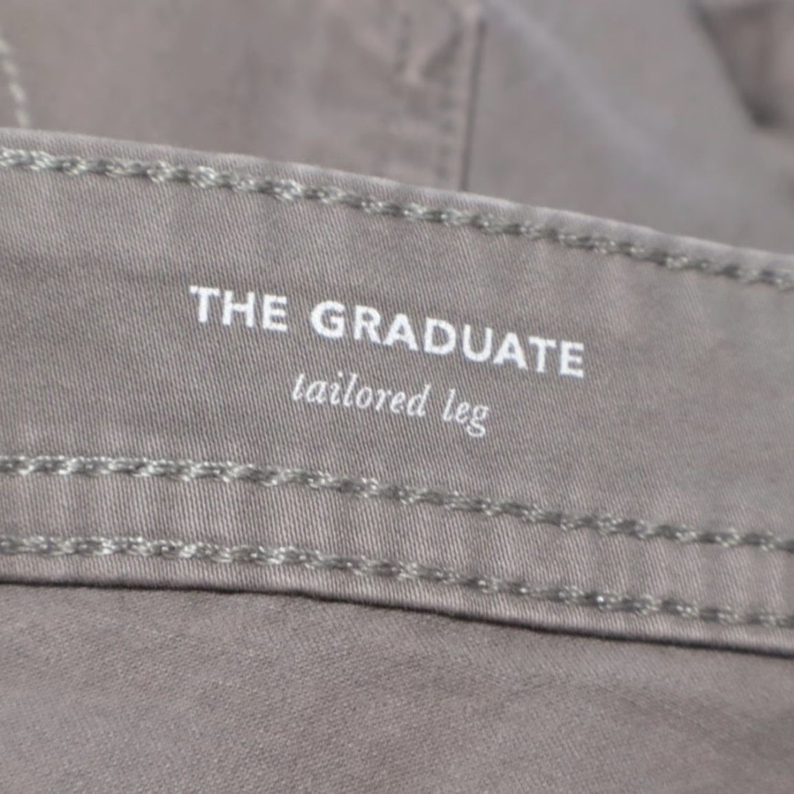 Vintage VINTAGE Adriano Goldschmied Stretch The Graduate Tailored Cotton Twill Chino Pants Gray Men's 36 Size US 36 / EU 52 - 6 Thumbnail