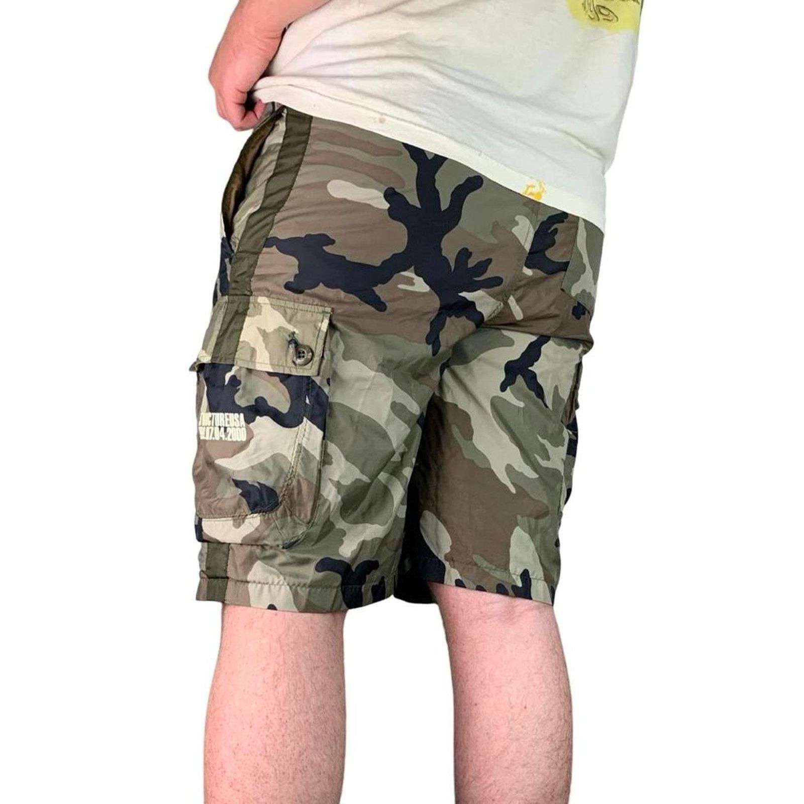 Structure × Vintage Vintage Y2K Structure Nylon Camouflage Cargo Shorts Size US 36 / EU 52 - 5 Thumbnail