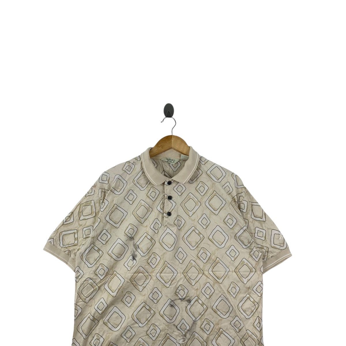 Reebok Vintage REEBOK SPORTSWEAR Geometric Pattern Short Sleeve Size US M / EU 48-50 / 2 - 2 Thumbnail
