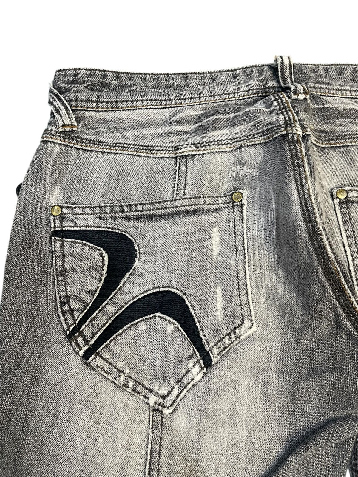 Nicole Club Vintage Hideways Nicole Thrashed & Repair Flare Jeans Size US 32 / EU 48 - 8 Thumbnail