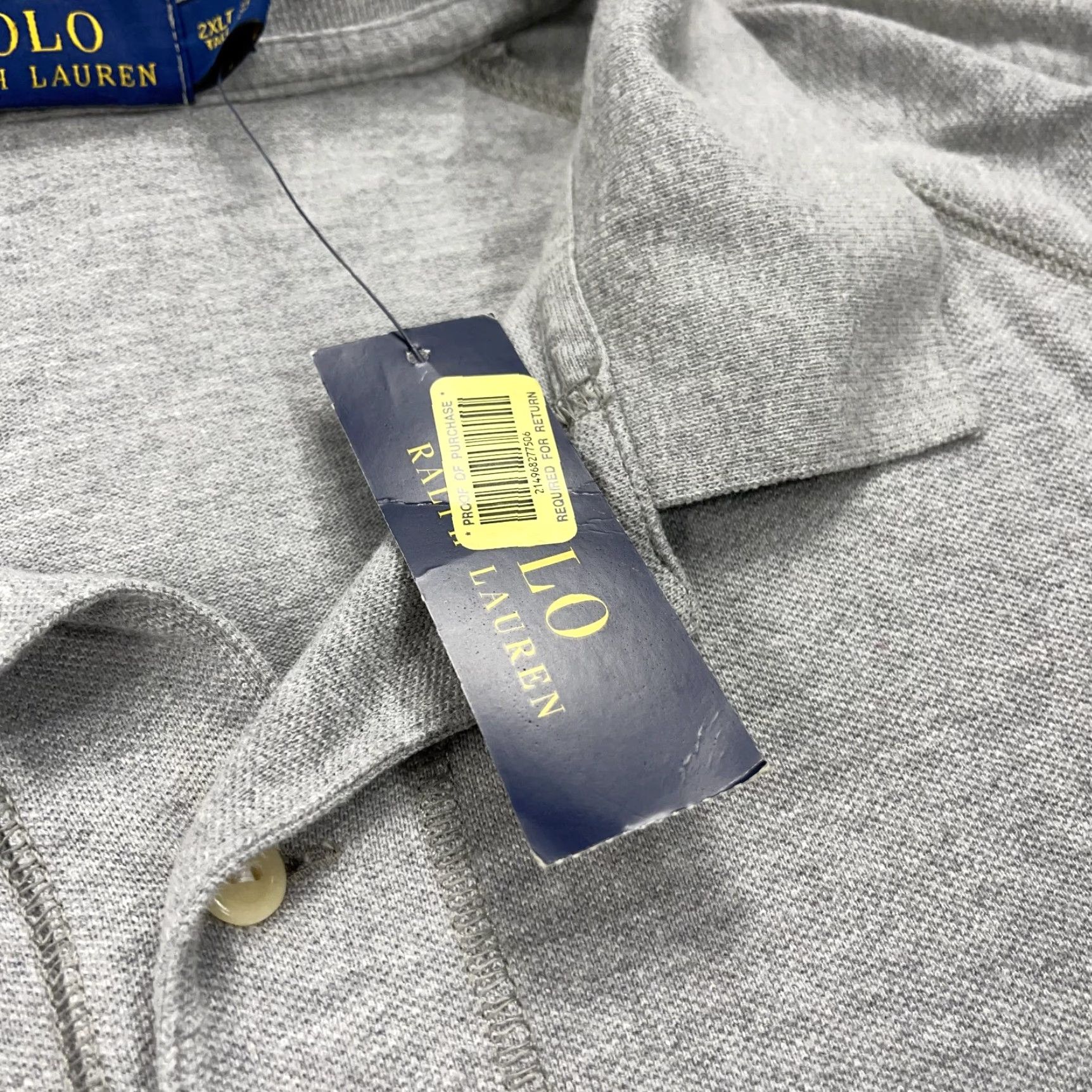 Polo Ralph Lauren Polo Ralph Lauren Polo Shirt Mens 2XLT Gray NWT Polo Shirt Mens 2XLT Gray New York P Wing Foot New York NWT Size US XXL / EU 58 / 5 - 5 Thumbnail