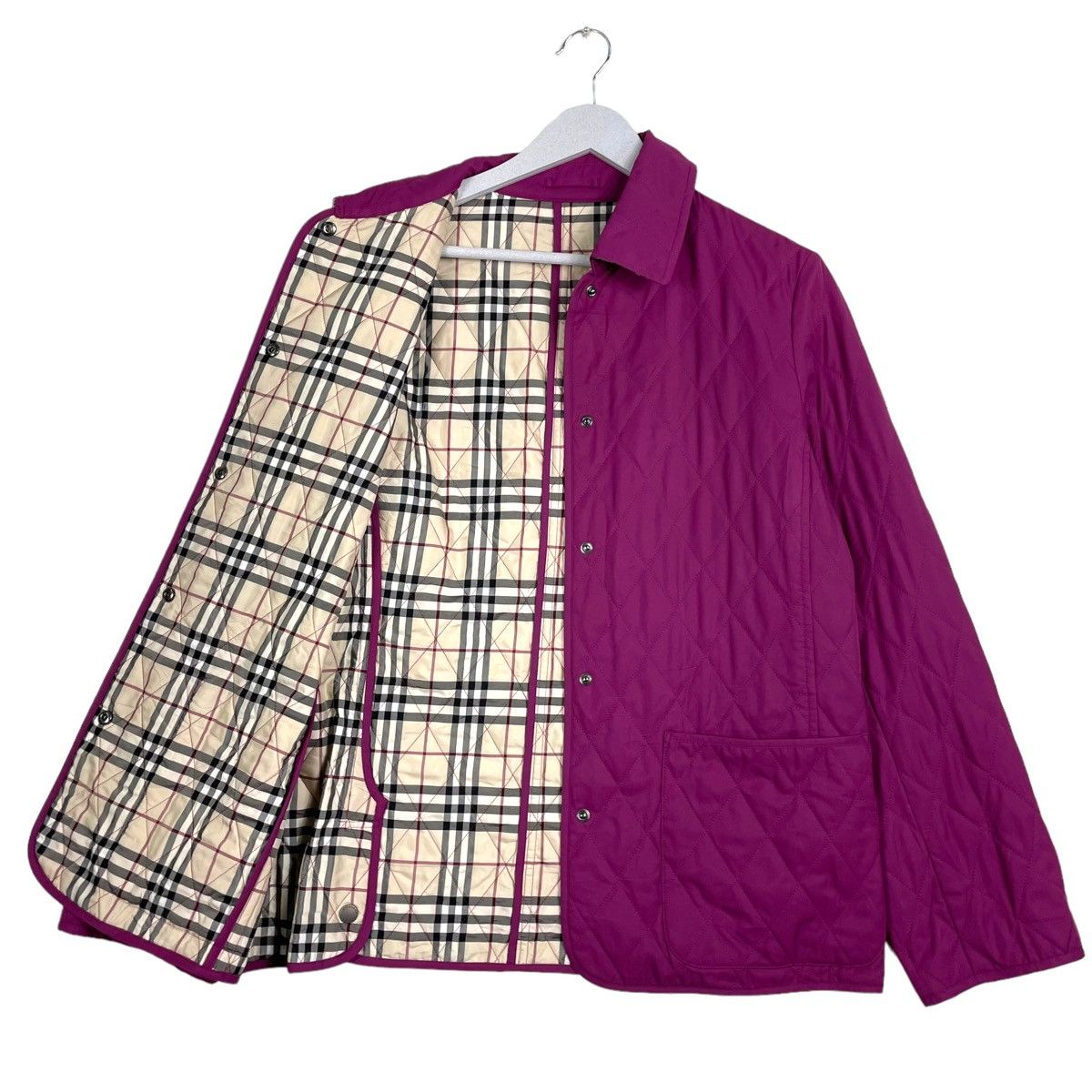 Burberry 💥BURBERRY LONDON QUILTED NOVA CHECK JACKET Size M / US 6-8 / IT 42-44 - 1 Thumbnail