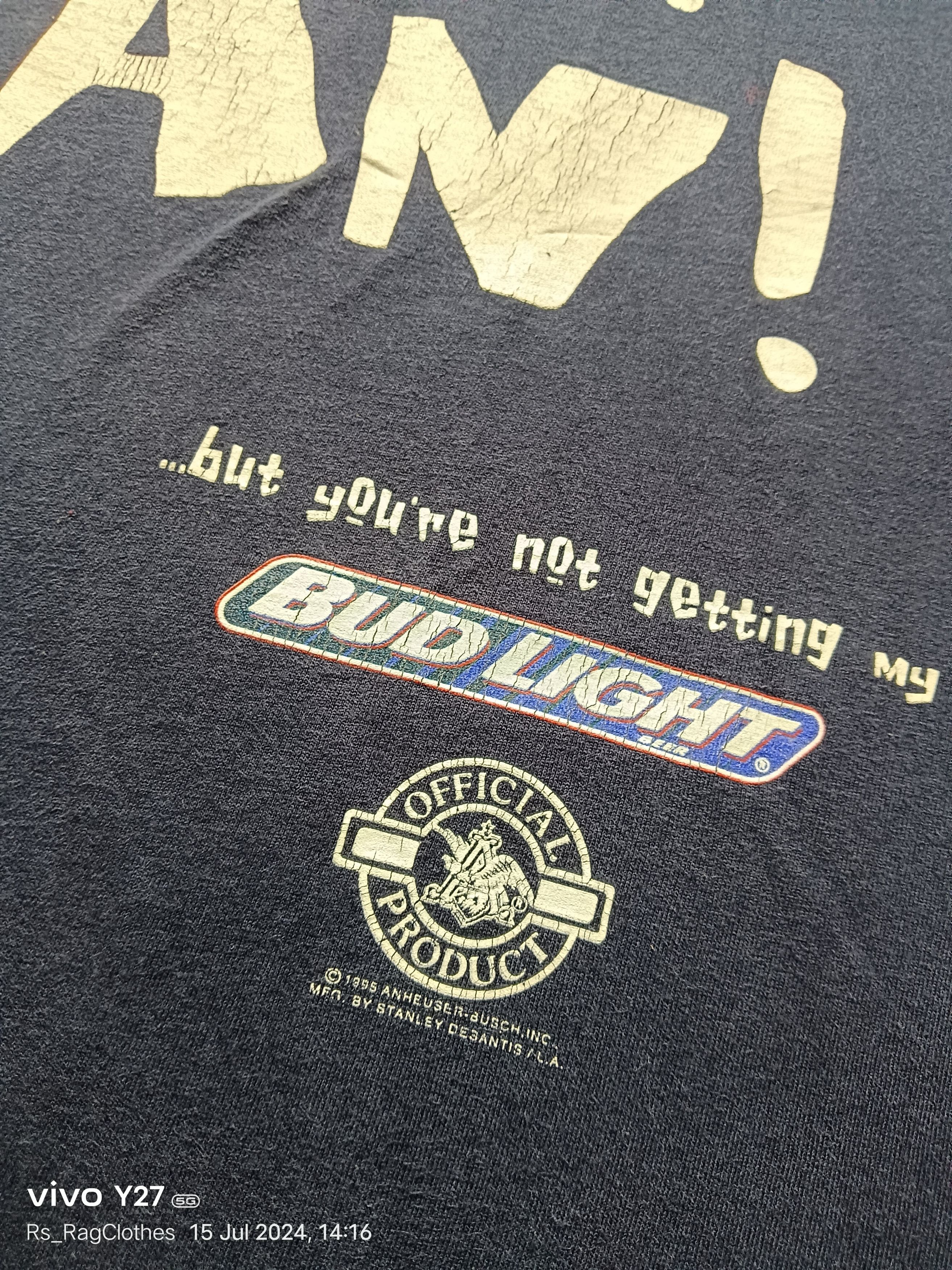 Vintage VINTAGE STANLEY DESANTlS BUD LIGHT Size US XL / EU 56 / 4 - 3 Thumbnail