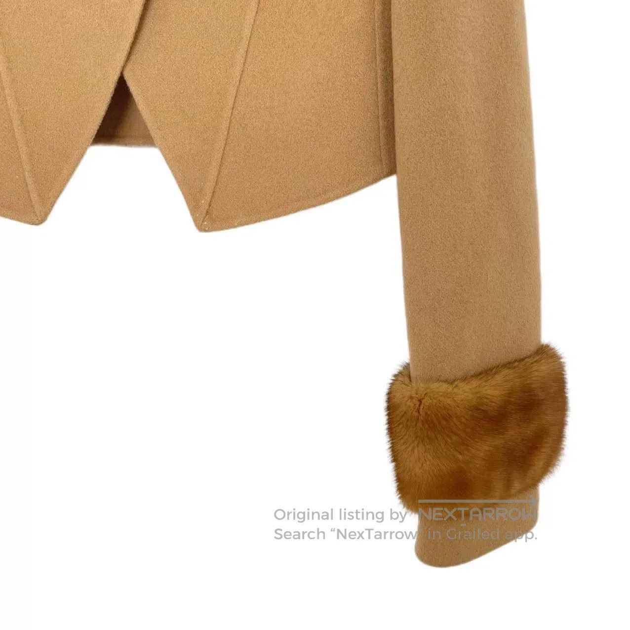 Fendi fendi cashmere coat with mink fur trim. Size US S / EU 44-46 / 1 - 4 Thumbnail