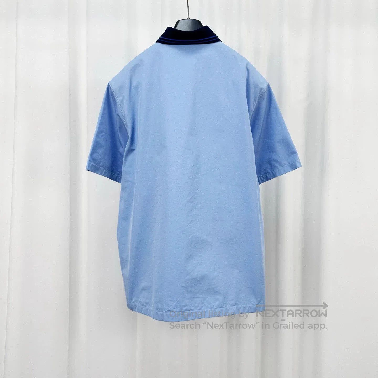 Valentino blue embroidered polo shirt by valentino. Size US M / EU 48-50 / 2 - 2 Thumbnail