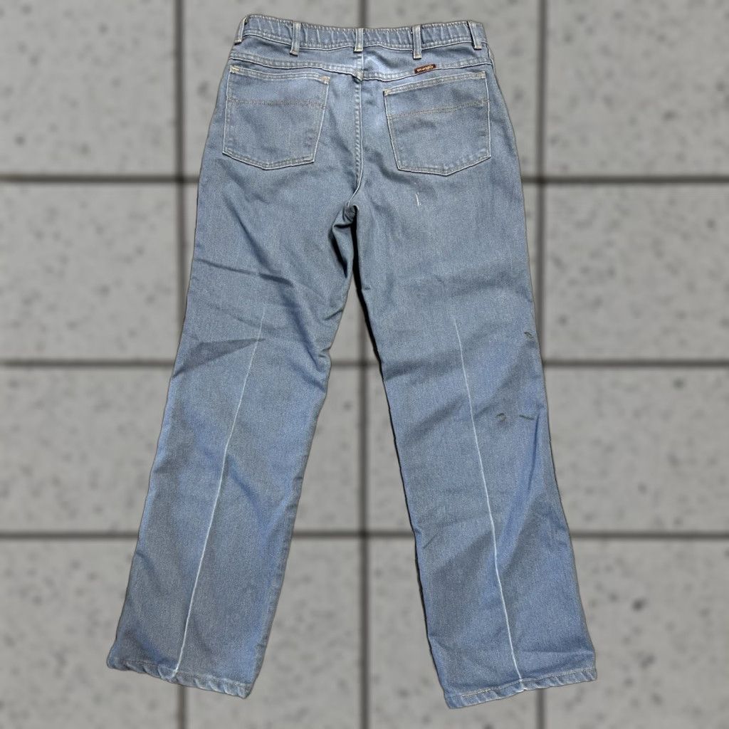Wrangler VINTAGE Wrangler Jeans Mens 34x32 Blue 90s Bootcut Regular Fit 80s 90s Theme Mens Size US 34 / EU 50 - 1 Thumbnail