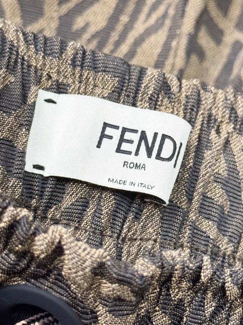 Fendi Fendi Manimold Old Flower logo double F brown loose casual Size 26" / US 2 / IT 38 - 4 Thumbnail