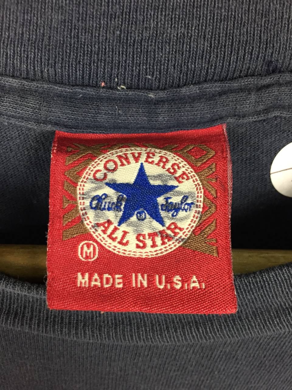Converse Vtg 90s Converse All Star Retro Logo Made In Usa Tee Size M Size US M / EU 48-50 / 2 - 9 Thumbnail