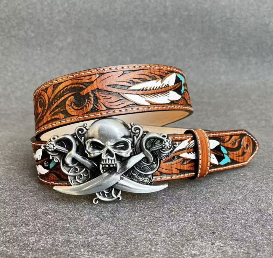 PPFM Japanese element with pirates rust brown belt Size ONE SIZE - 1 Thumbnail