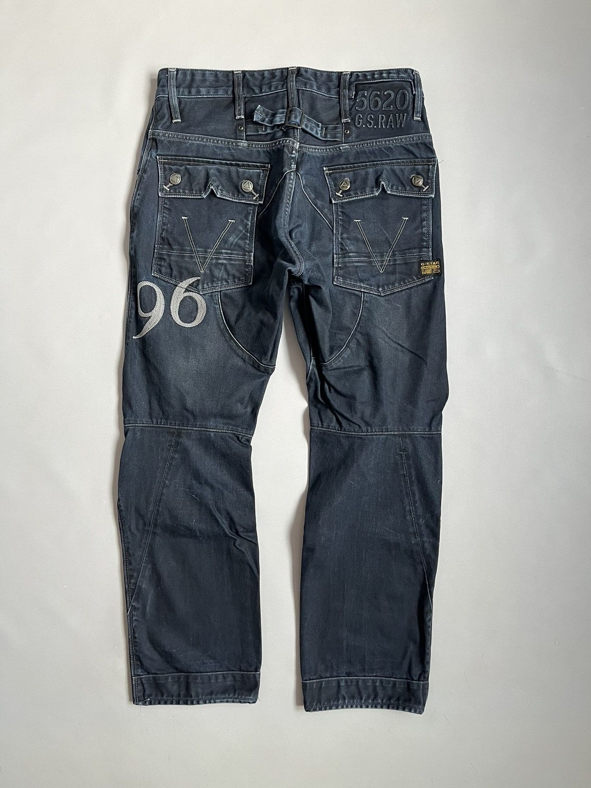 G-Star G-Star Raw Denim Motor 5620 3D Tapered Embro Pants Size US 32 / EU 48 - 9 Thumbnail