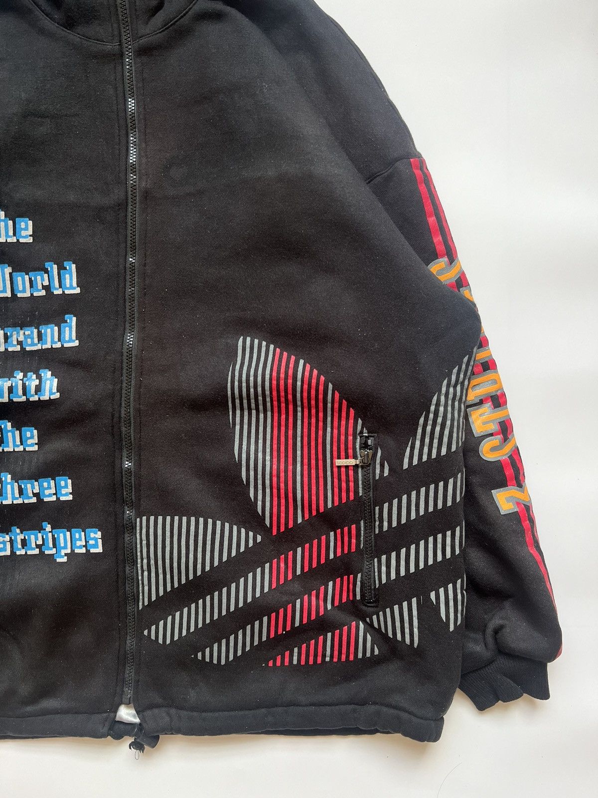 Adidas Vintage 90's Adidas Trefoil Sherpa Jacket Size US XXL / EU 58 / 5 - 7 Thumbnail