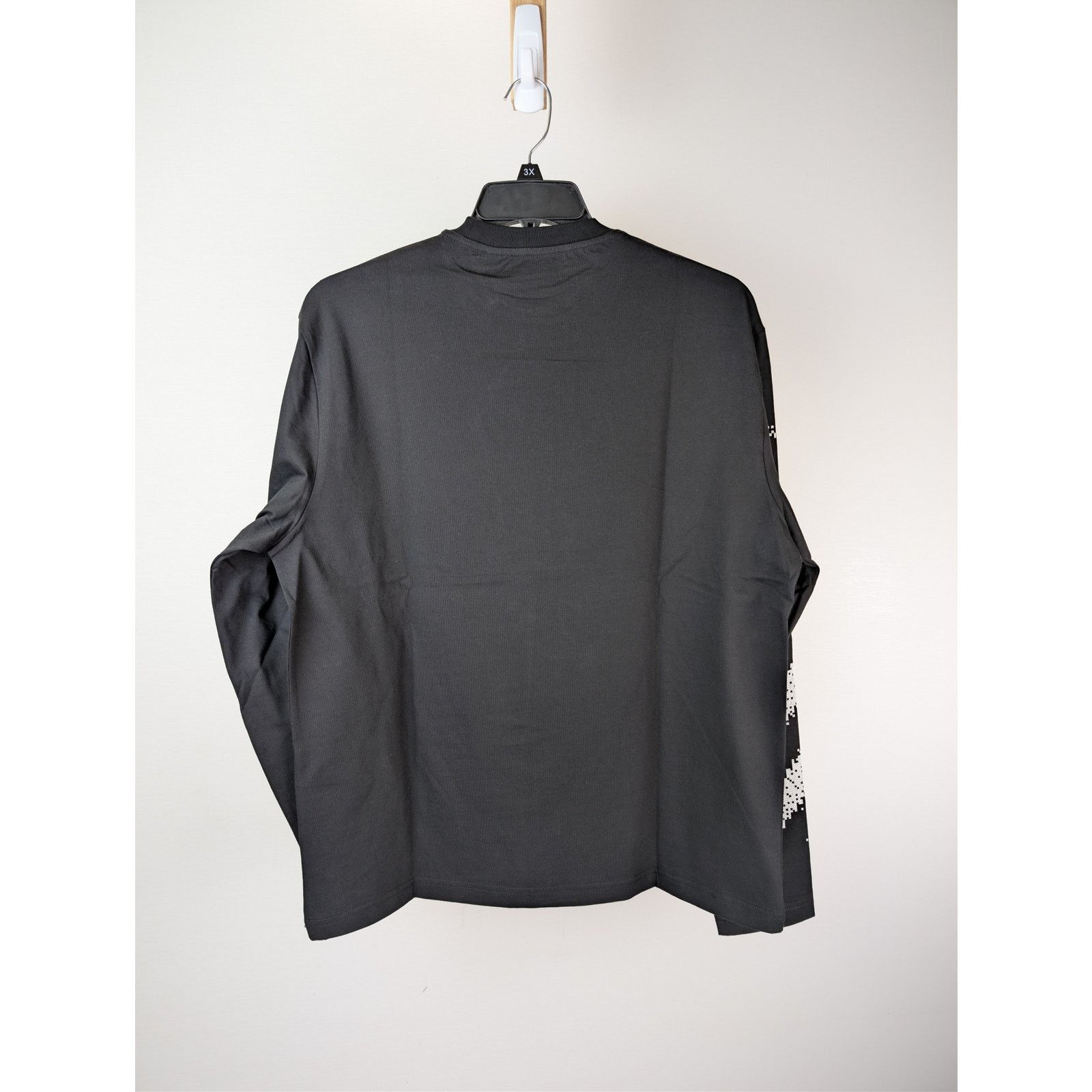 Off-White o1rshd1 Q:2 / Pixel Diag Skate L/S T-Shirt in Black/White Size US XL / EU 56 / 4 - 10 Thumbnail