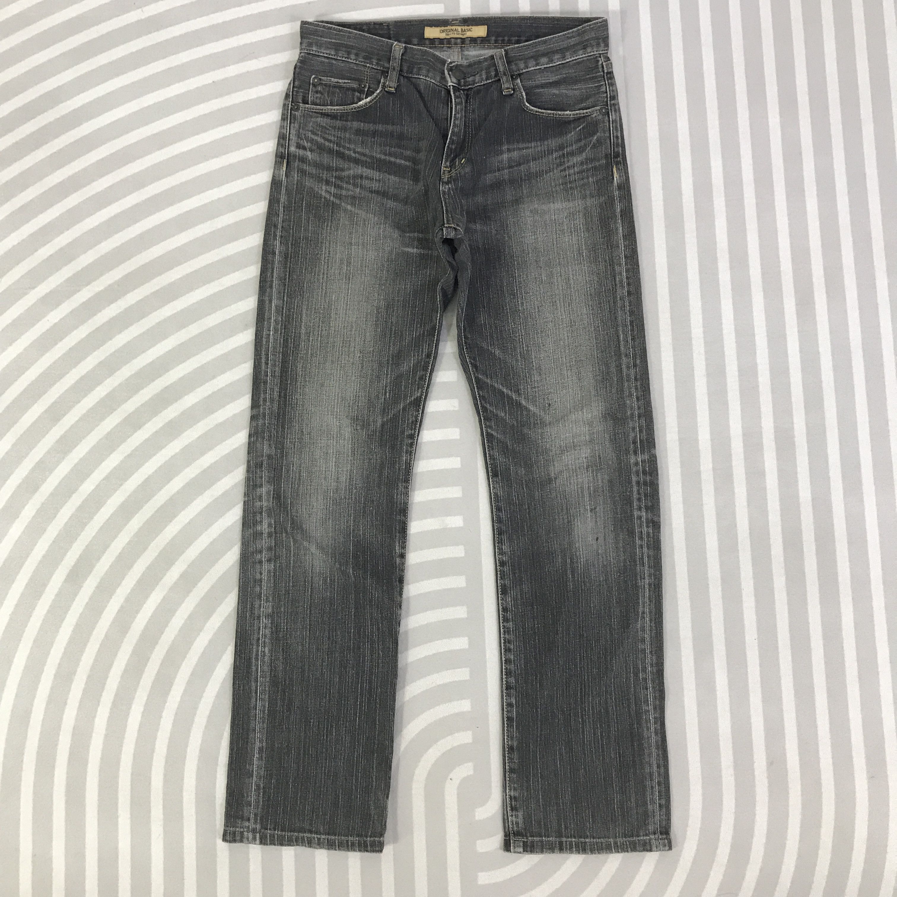 Japanese Brand Vintage Japan denim Original Basic Slim Fit Jeans K74B13 Size US 30 / EU 46 - 1 Thumbnail
