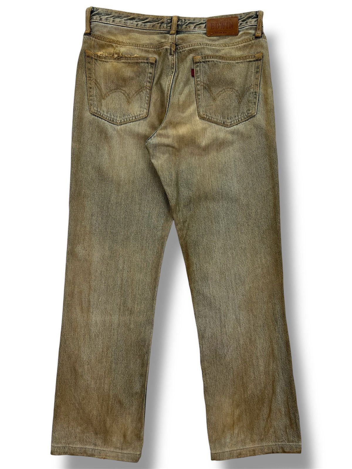 Edwin Edwin 503 Low Rise Dirty Distressed Jeans Size US 31 - 2 Thumbnail
