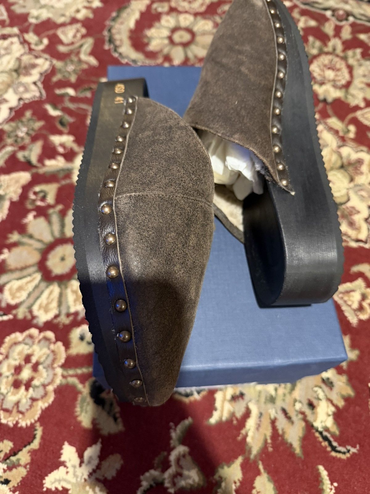 4SDESIGNS 4SDesigns Brown Sabot Clog Size US 8 / EU 41 - 6 Thumbnail