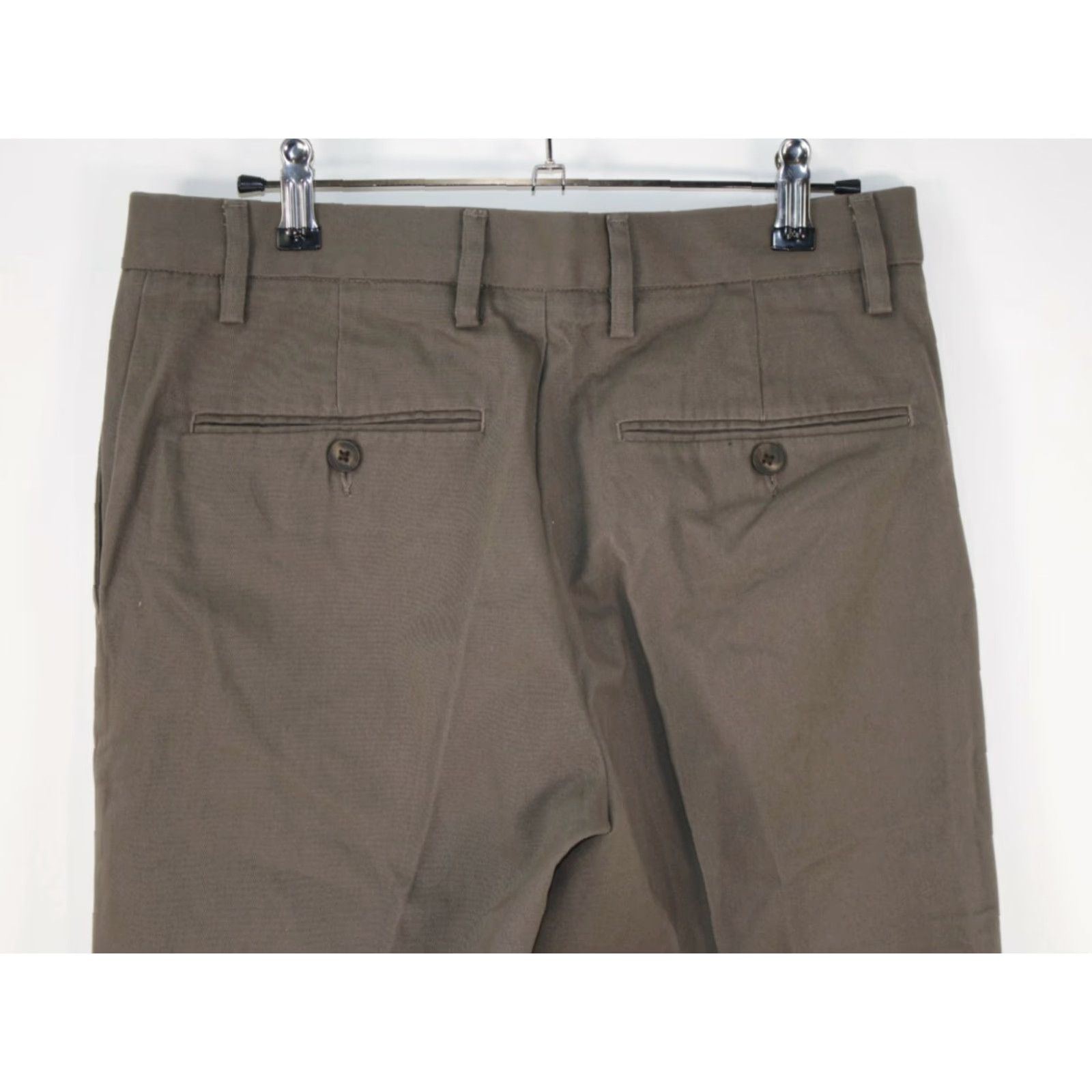 Essentials Amazon Essentials Men's Chino Pants Flat Front Slim Fit 29x32 Khaki Cotton Blend Slim Straight 32 Inseam Casual Formal Belt Loops Beige Mens Size US 29 - 4 Thumbnail