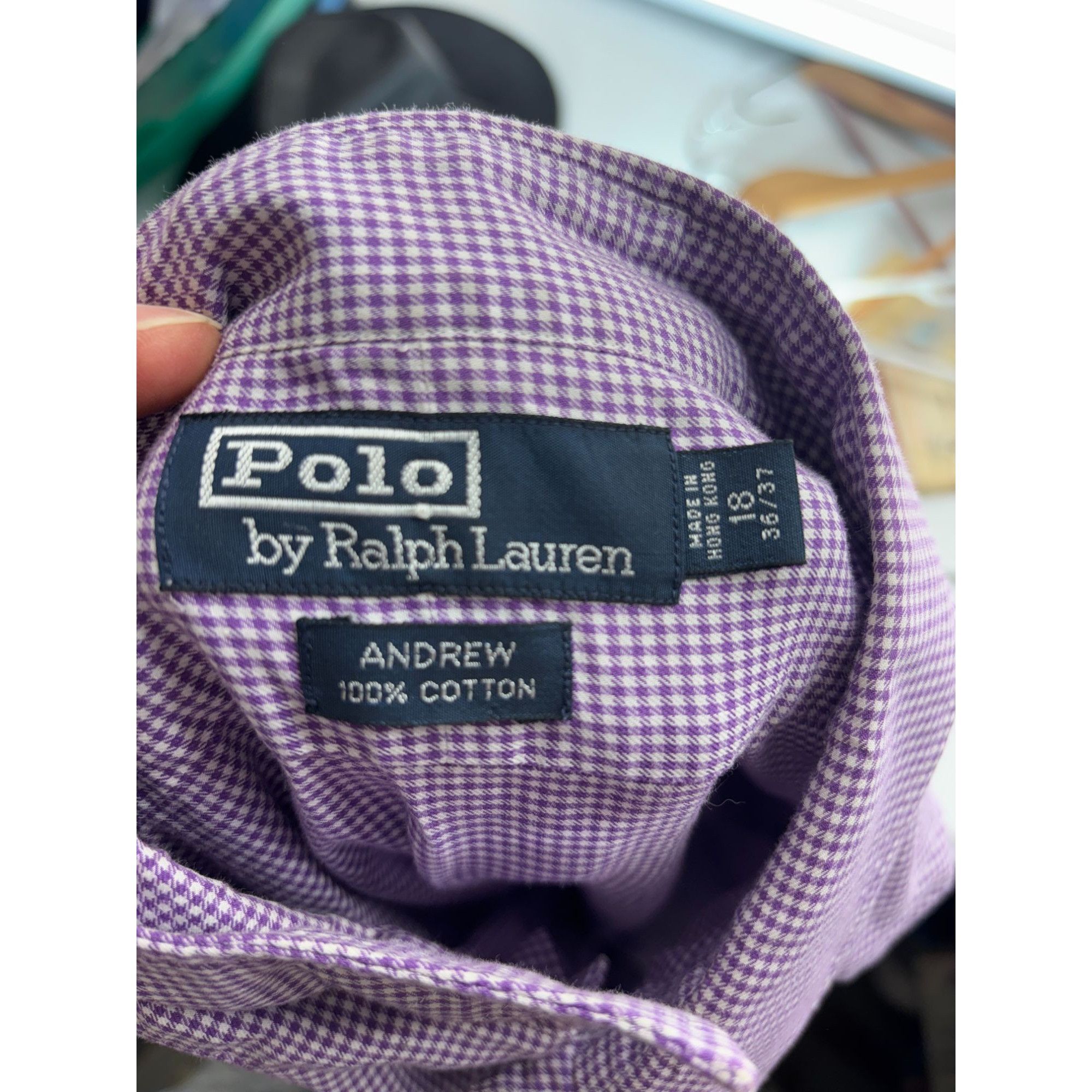 Polo Ralph Lauren Vintage Polo Ralph Lauren Andrew Mens Checkered Long Sleeve Size US XXL / EU 58 / 5 - 2 Thumbnail