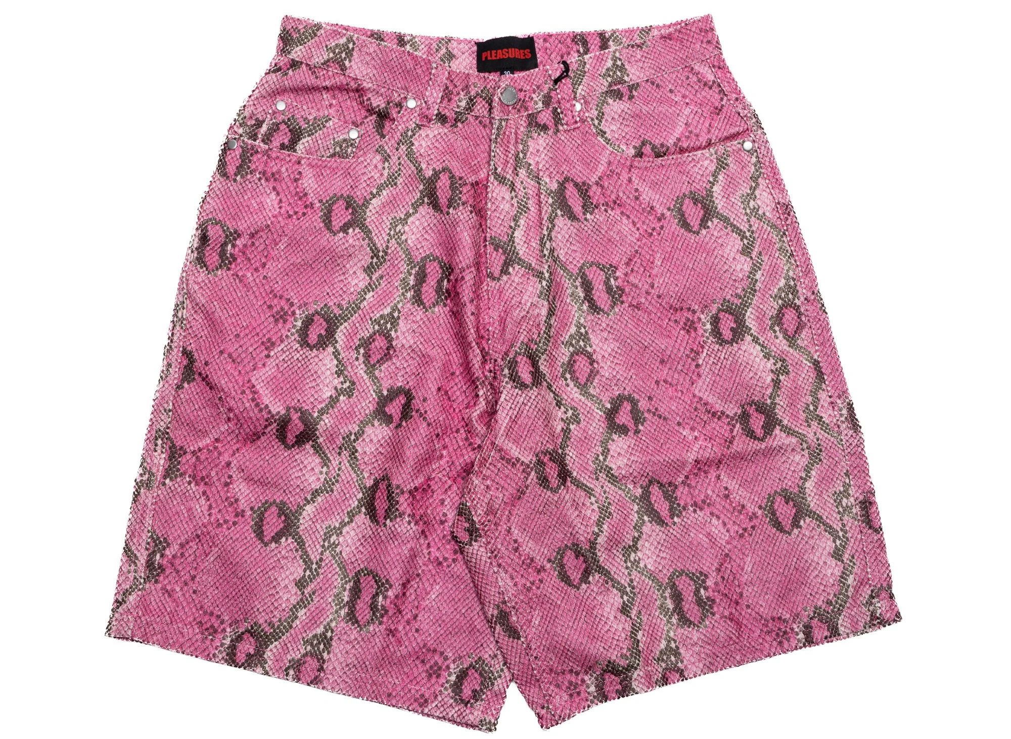 image of Pleasures Rattle Shorts in Pink, Men's (Size 30)