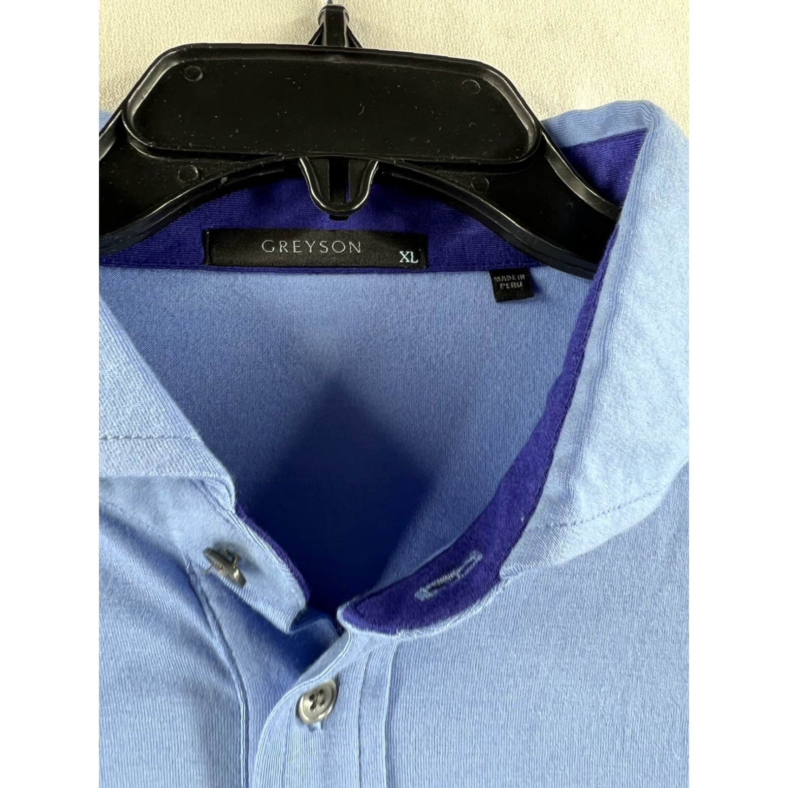 Vintage Greyson Polo Shirt Men XL Blue Short Sleeve Golf Size US XL / EU 56 / 4 - 3 Thumbnail