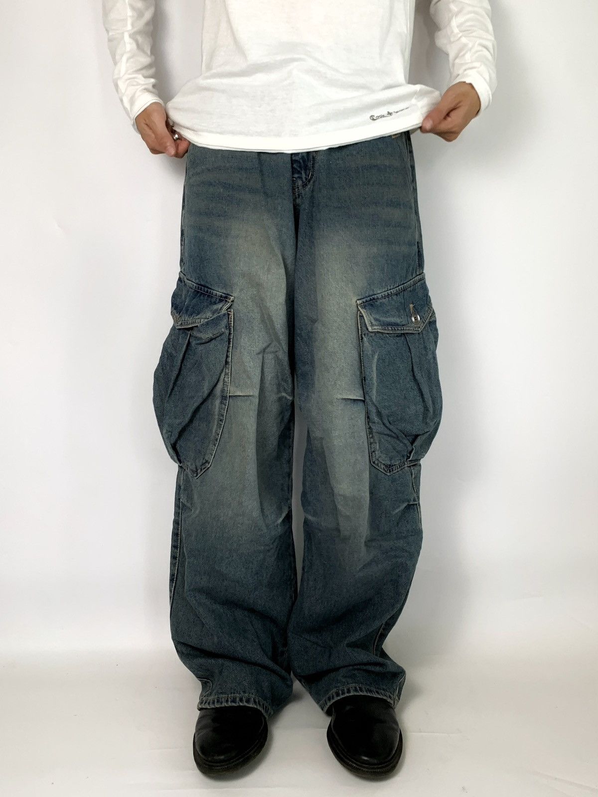 Jean BAGGY BALLOON PANT OOT JEANS Y2kV STYLE Size US 27 - 11 Thumbnail