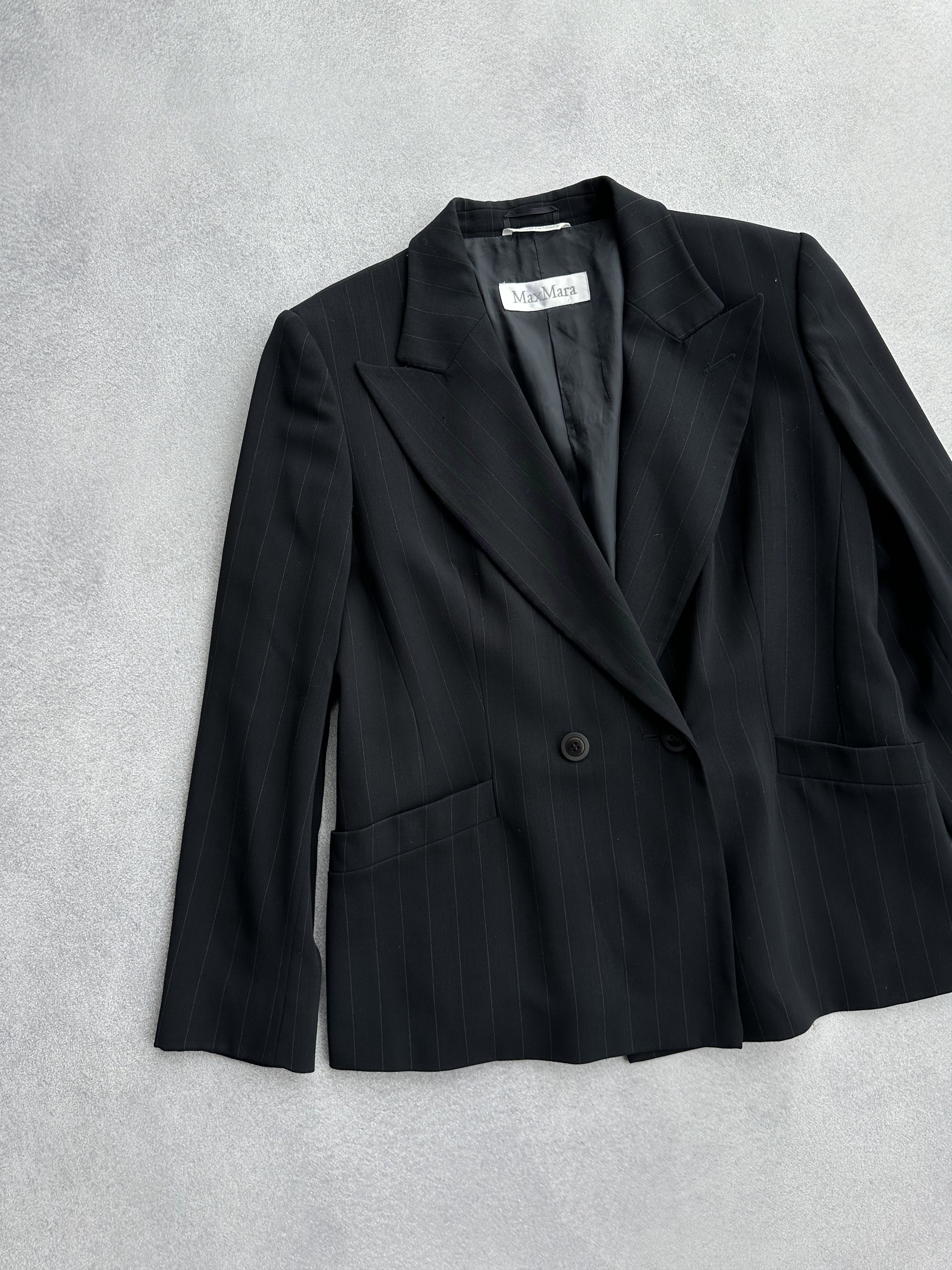 Max Mara × Vintage Vintage Max Mara One Button Virgine Wool Woman Blazer Size L / US 10 / IT 46 - 5 Thumbnail