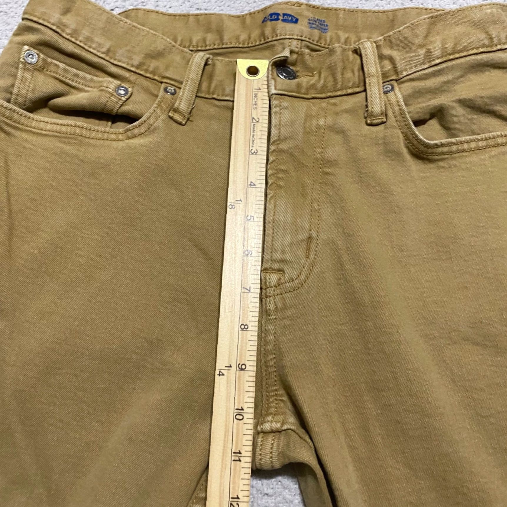 Old Navy Old Navy Jeans Mens 34x30 Beige Denim Tapered Mid Rise Relaxed Medium Wash Shirt Mens 34x30 Beige Denim Tapered Regular Jeans Size US 34 / EU 50 - 6 Thumbnail