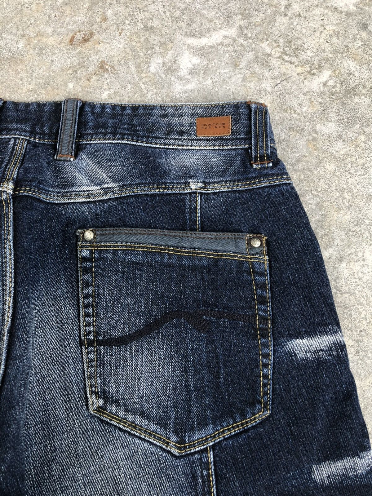 If Six Was Nine Nicole Club Flared Jeans Distressed Jeans Size US 32 / EU 48 - 16 Thumbnail