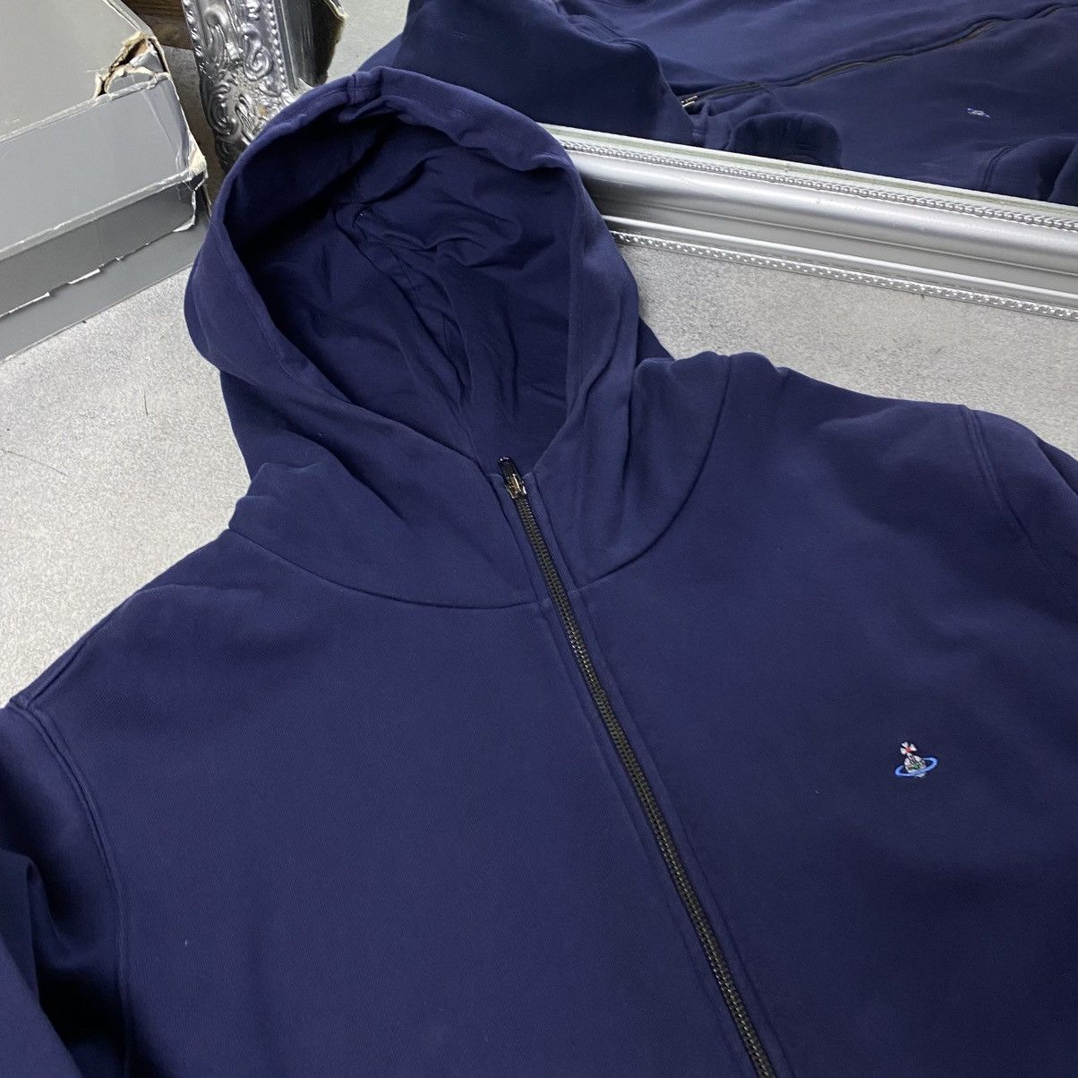 Vivienne Westwood Vintage Vivienne Westwood Zip Hoodie Orb Small Logo Size US XL / EU 56 / 4 - 3 Thumbnail
