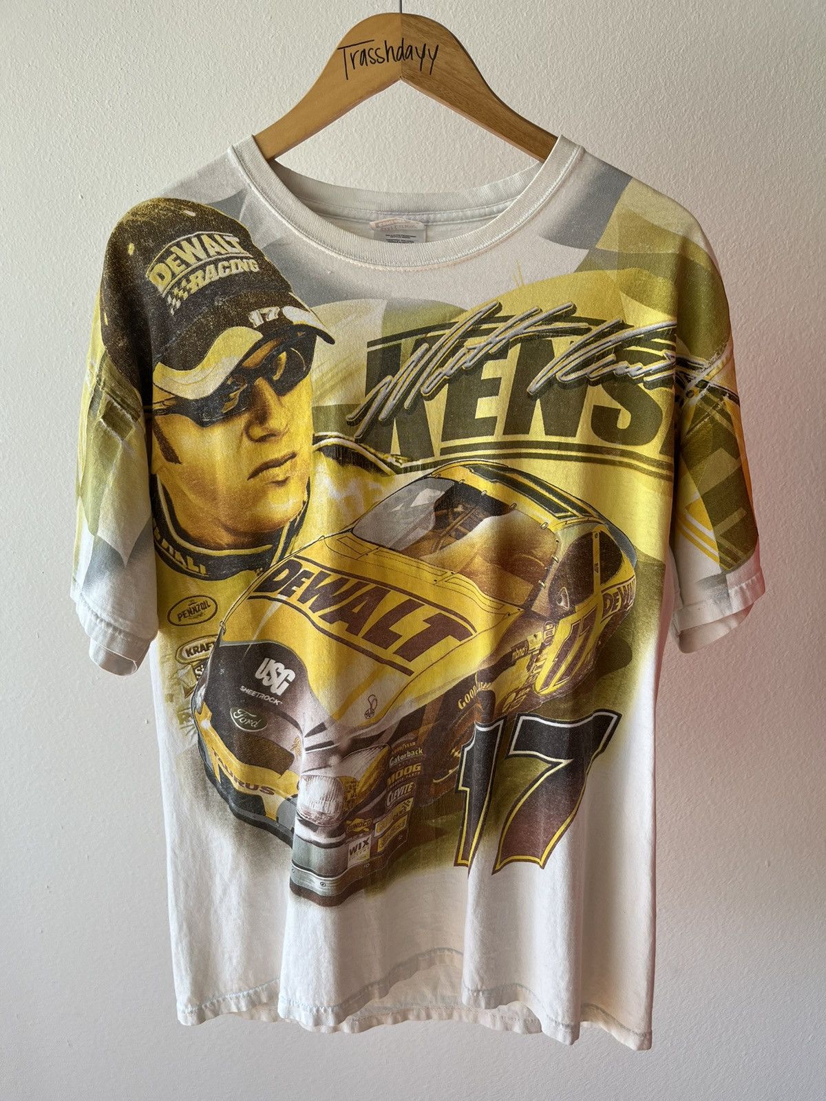 NASCAR × Vintage NASCAR Matt Kenneth #17 De Walt Tee 2005 Size US L / EU 52-54 / 3 - 3 Thumbnail