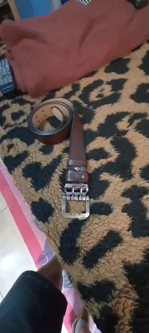 VIBE Genuine Leather Belt Bison Denim Size ONE SIZE - 3 Thumbnail