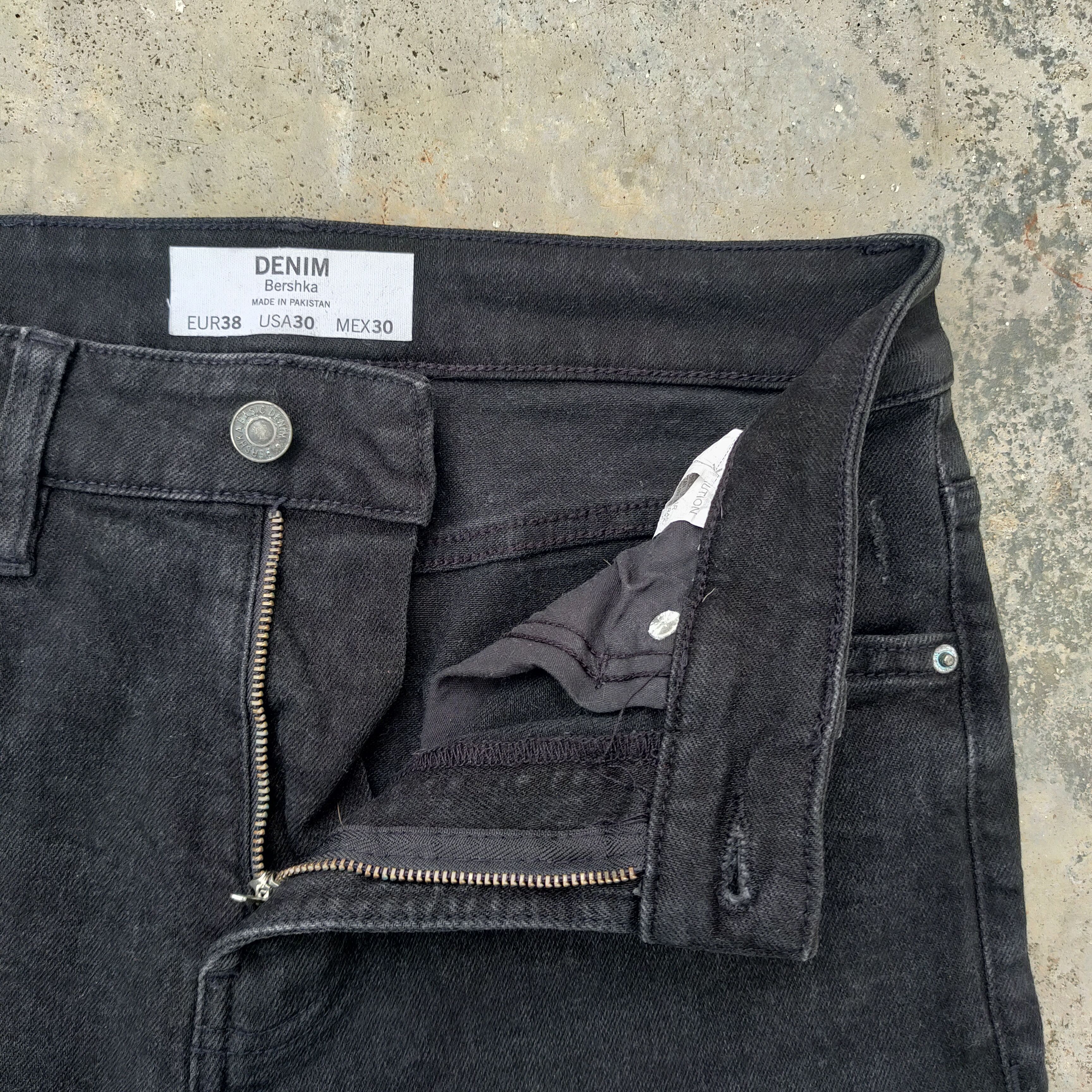 Japanese Brand × Jean VINTAGE JAPANESE SKINNY BLACK RIPPED DENIM JEANS PANTS Size US 30 / EU 46 - 5 Thumbnail