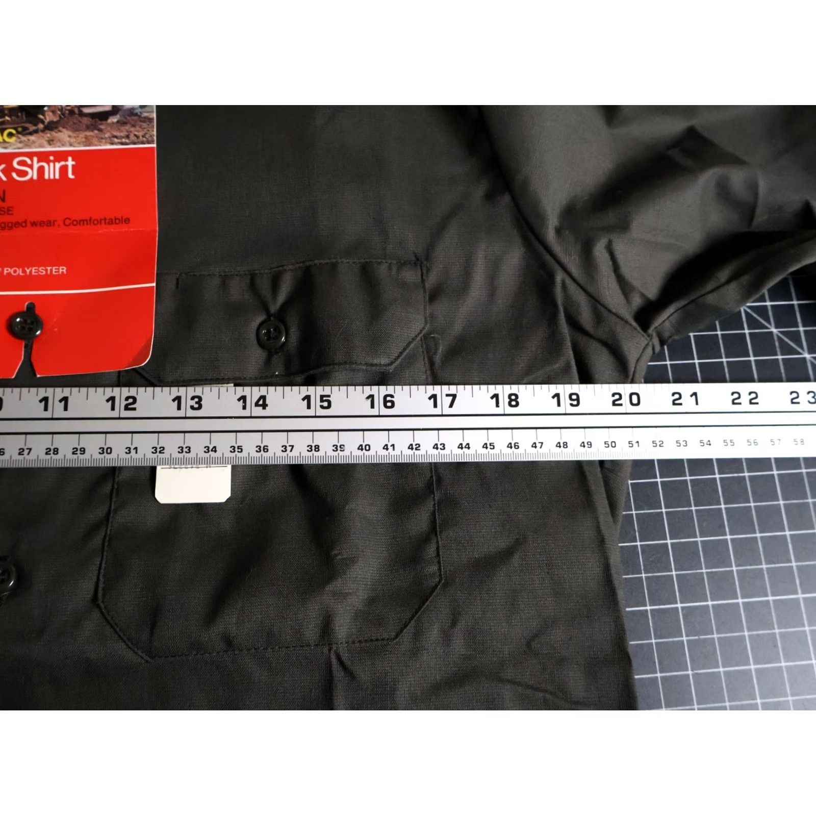 Vintage VINTAGE Big Mac Work Shirt Men's M Gray Green Twill USA Made Unworn Button-Up Cotton Blend Long Sleeve Collared Size US M / EU 48-50 / 2 - 6 Thumbnail