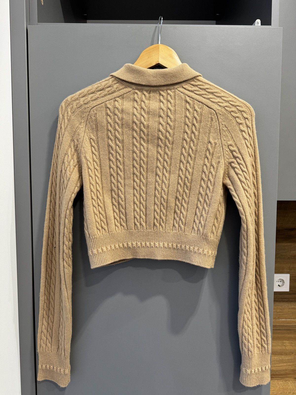 Sandro Sandro Cheryl Cabel Knit Cropped Wool and Cashmere Cardigan Size XXS / US 00 / IT 34 - 11 Thumbnail