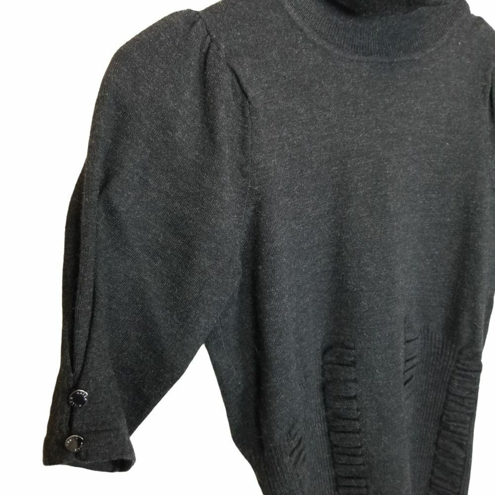 Karen Millen Karen Millen Womens Ribbed Turtleneck Sweater XS Whimsigoth Size XS / US 0-2 / IT 36-38 - 4 Thumbnail