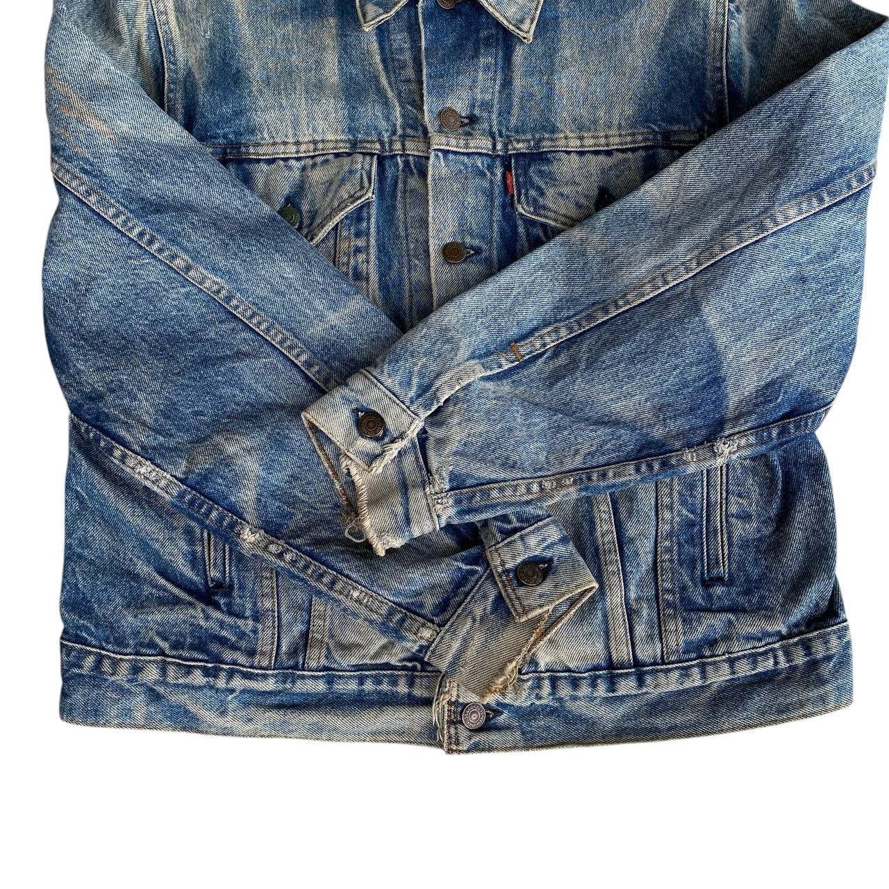 Levi's CRAZY PIECES LEVIS VINTAGE HONEYCOMBS FADED DISTRESSED DENIM Size US M / EU 48-50 / 2 - 20 Thumbnail