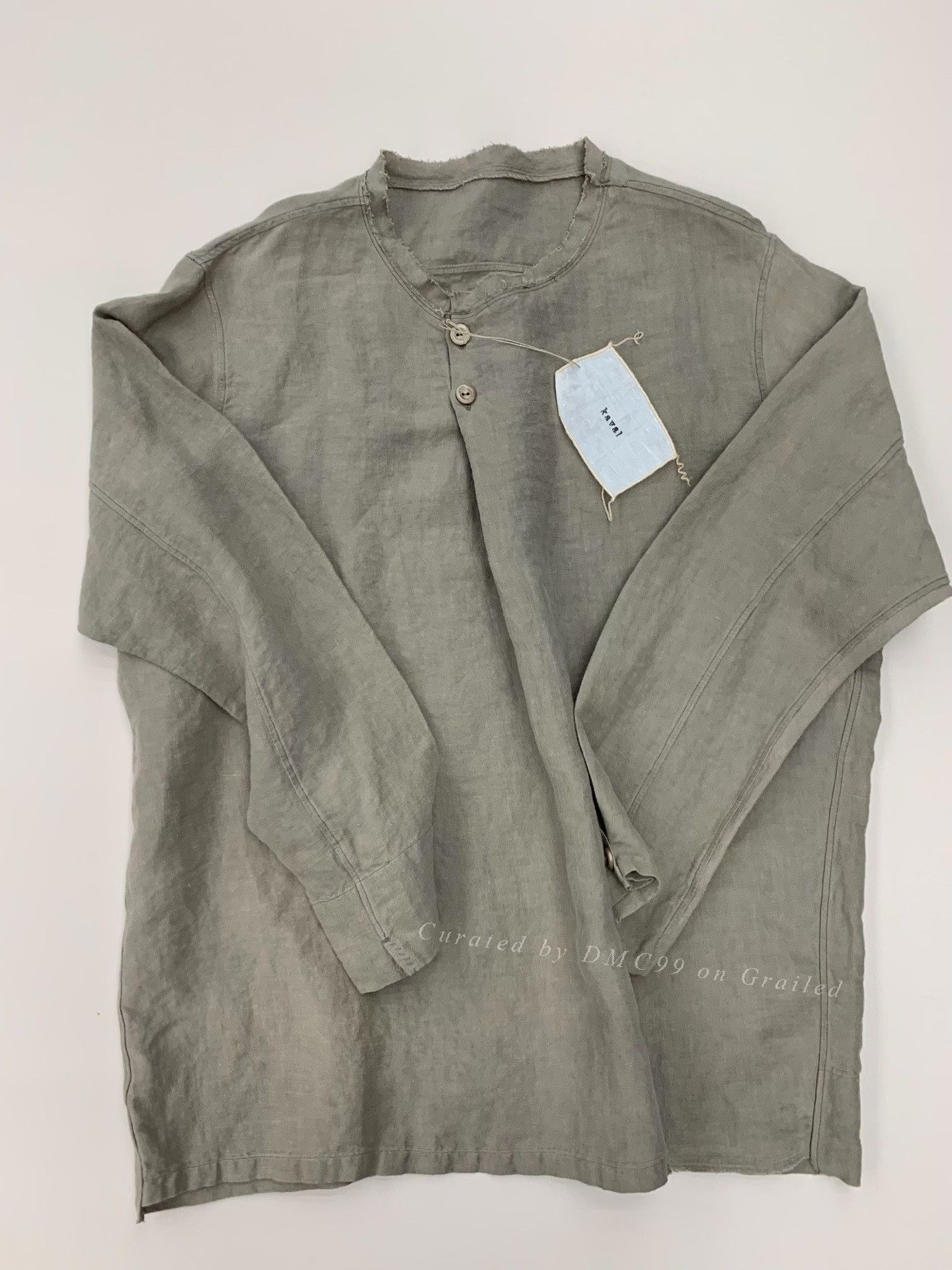 KAVU Kaval Hemp Collarless Shirt Size US M / EU 48-50 / 2 - 1 Thumbnail