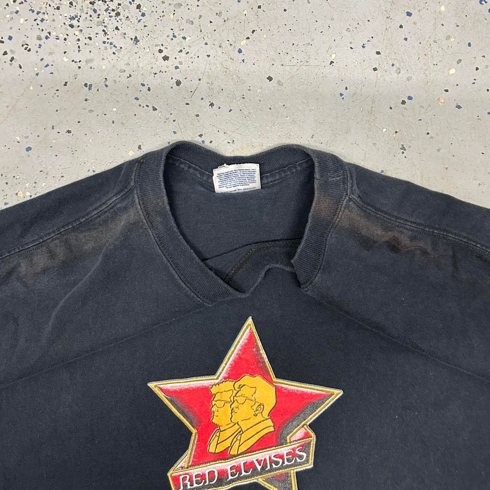 Hanes Black Y2K Red Elvis streetwear tee Size US XXL / EU 58 / 5 - 7 Thumbnail