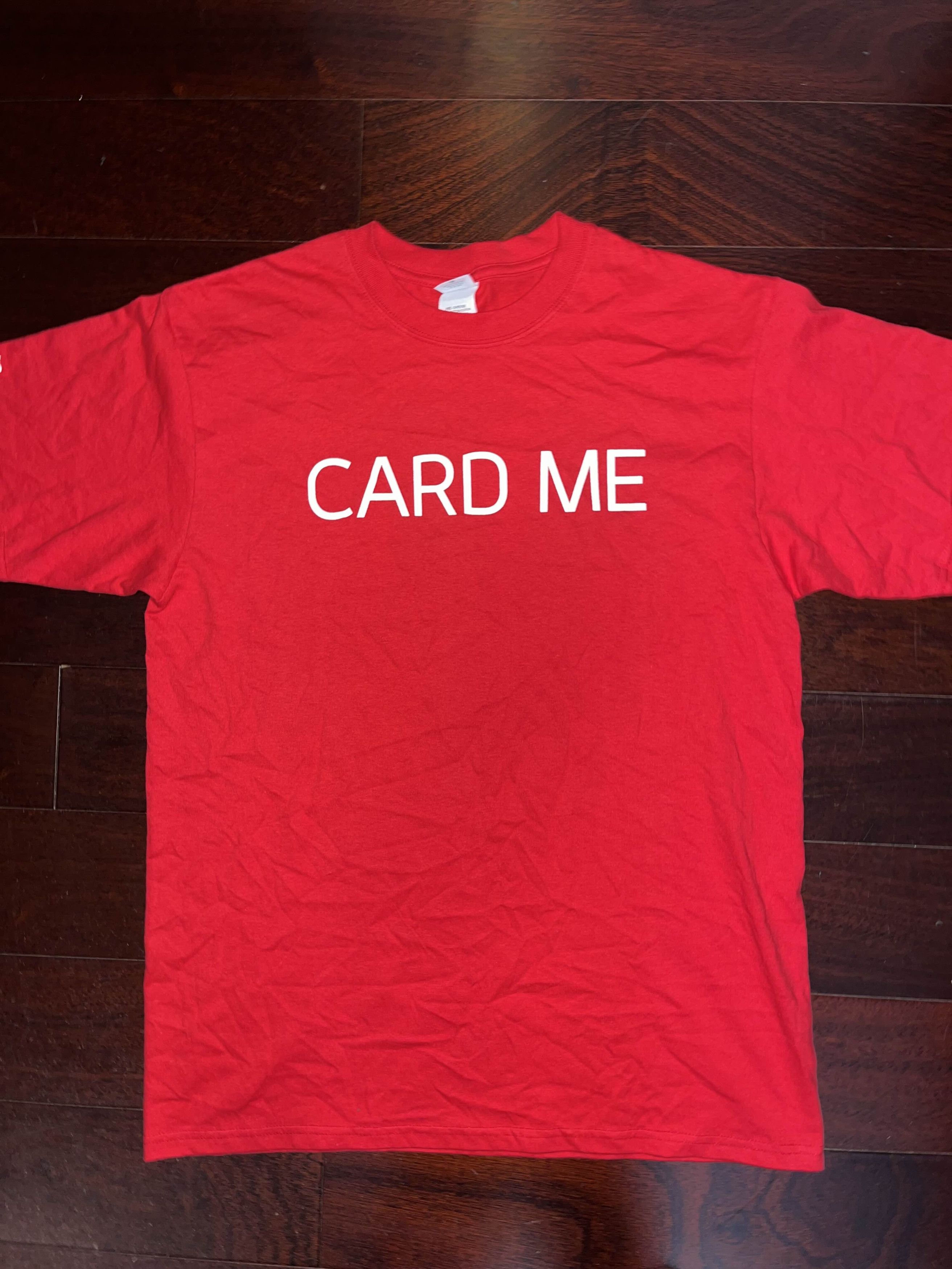 Vintage Y2K Virgin "CARD ME" Text Shirt Size US L / EU 52-54 / 3 - 2 Thumbnail