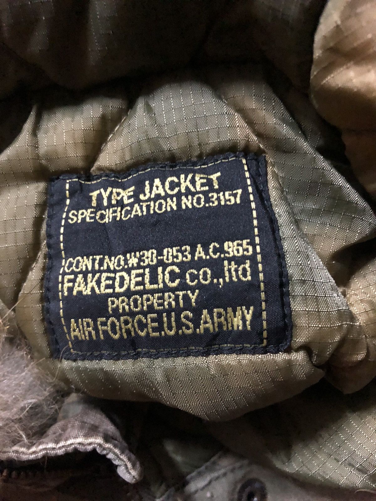 Japanese Brand Fakedelic co ltd Air Force US Army Raccoon Fur Hooded Parkas Size S / US 4 / IT 40 - 3 Thumbnail