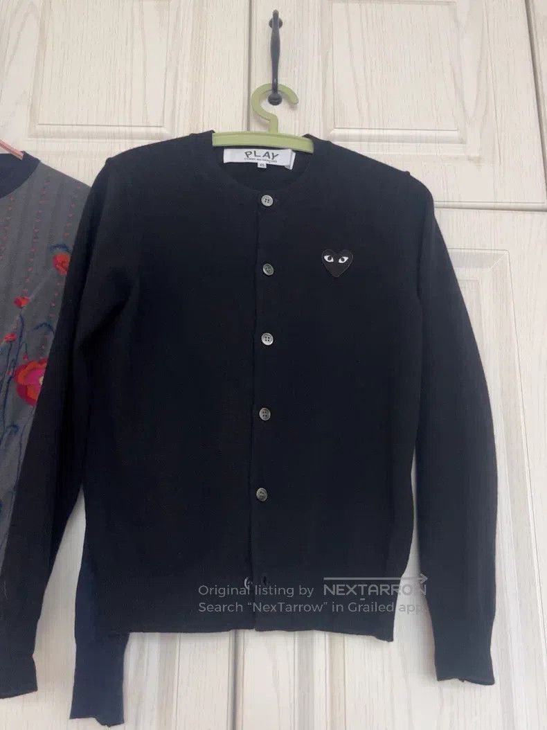 Comme des Garcons Comme Des Garcons Black Heart Knit Cardigan Size XS / US 0-2 / IT 36-38 - 1 Thumbnail